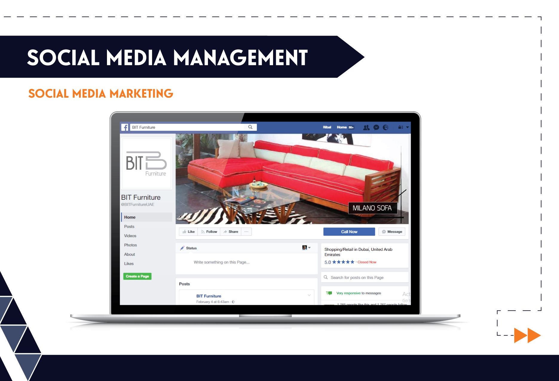 Social Media Management - BIT Furniture